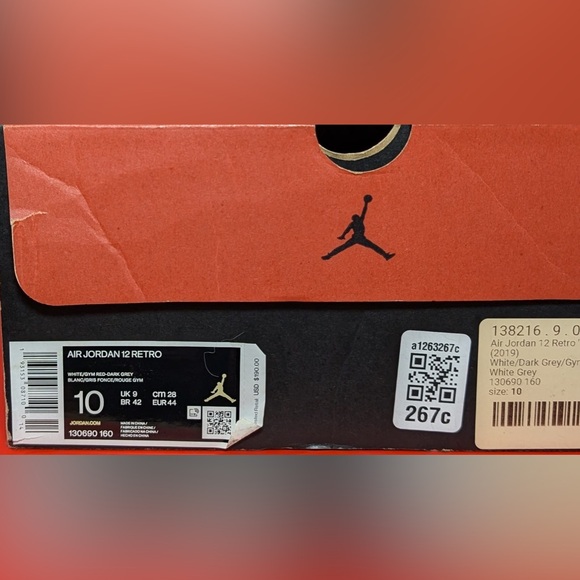 Size 10 - Air Jordan 12 Retro Dark Grey - Picture 7 of 8